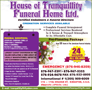 House Of Tranquillity Funeral Home Ltd - Cremation Services